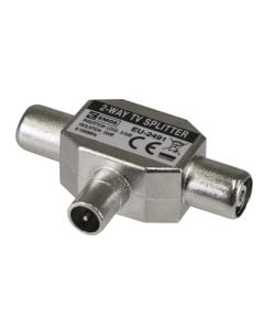 Shperndares sinjali TV EU2491 2-hyrje ne 1-dalje, 40-1000 MHz, 3.5dB humbje, 32 × 23 × 17 mm, IP20