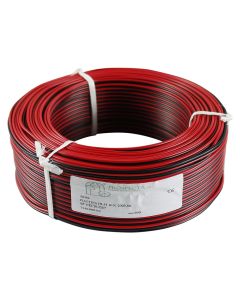 Kabell audio PIATTINA 2x0.5 mm², kuqe/zeze