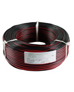 Kabell audio PIATTINA 2x0.75 mm², kuqe/zeze