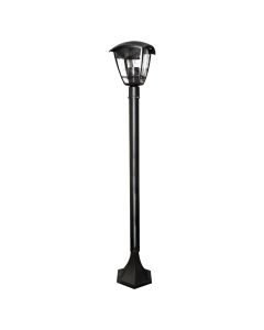 Ndricues i jashtem shtylle SELENE 1xE27, IP44, 16.5x110 cm, alumin/xham, ngj. Zezë