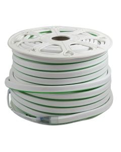 Neon flex green, 230V AC, IP65, 8W/m