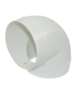Bërryl PVC 90°, Ø125 mm
