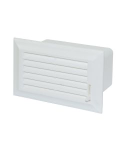 Grila ajrimi drejtkëndëshe PVC 59 x 114 mm