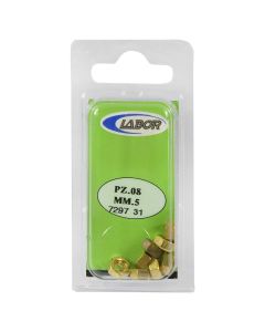 DADI ESAGONALI OTTONE MM.5 PZ.08
