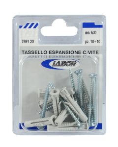 Upa plastike me vida 6X30mm, 10 copë