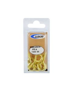 Vida bronzi me unazë Ø2.5x35mm, 6copë