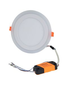 Ndriçues spot rrethor SMD LED Lambario 18W, 1360 lm, 4200 K, 30000 hrs, RGB, Alumin/PMMA, 190xØ160 mm