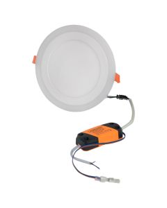 Ndriçues spot rrethor SMD LED Lambario 18W, 1360 lm, 6400 K, 30000 hrs, RGB, Alumin/PMMA, 190xØ160 mm