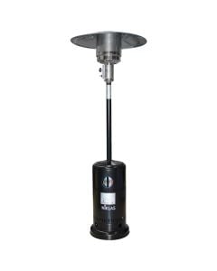 Ngrohës me gaz ngjyrë të zezë mat, D=81cm, H=2.21m, 13 kW, 850gr/ore, 25m2, 44000BTU/h