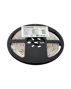 Shirit ndriçimi LED Lambario 3528, 4.8 W, 60 LED/m, 12 V-DC, ndriçim të kuq, IP54, 5m/pack