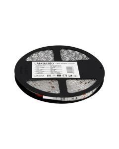 Shirit ndriçimi LED Lambario 5050, 14.4 W, 60 LED/m, 12 V-DC, ndriçim blu, IP54, 5m/pack
