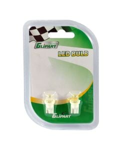 Llambë makine Glipart, 12V, W5W, 1xLED, e bardhë, 2 pc/pako