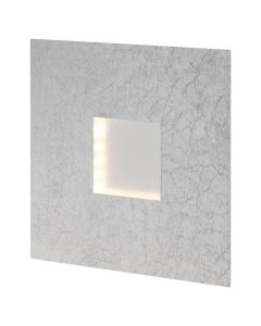 Ndricues Pllafon Pyramid Brilliant, 18W,LED, 830 lm, 3000K, 27x27x4 cm, metal, ngjyrë argjendi, IP20