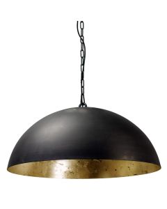 Ndriçues i varur Larino E27, 1x75 W, Ø60xH130 cm, metal, ngjyrë të zezë / ari