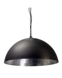 Ndriçues i varur Larino E27, 1x75 W, Ø60xH130 cm, metal, ngjyrë të zezë / argjendi