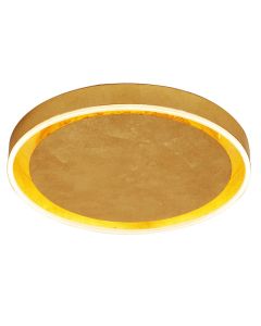 Ndriçues pllafon, SMD LED, 55W,3850 Lm, 3000K, metal/alumin/akrelik, kromuar ngjyrë ari, ∅60xH6 cm
