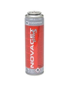 Bombul Gazi, propan 60 gr + % aditive , 110 ml, prodhuar sipas EN 417, me valvul sigurie, temperatura e flakës- rreth 2200°C,  temperatura e ngrirjes -45°C, filetimi 7/16