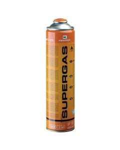 Bombul gazi, filetimi 7/16, kemper, 600 ml, 270 ml gaz, 330 ml super gaz, me valvul sigurie, përzjeria përmban 40% propan- 60% butan