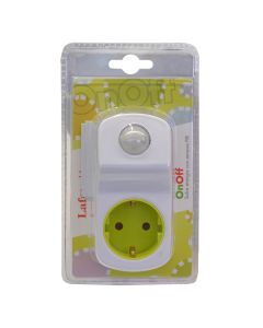 Prizë shuko me sensor lëvizje, 230 V, 10 A, PIR 5m