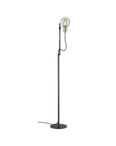 Floor light, Nacho, 1xE14, max.28 W,  W22xH140xB29 cm, matal/glass, black mat color, IP20
