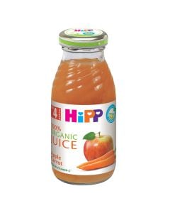 Organic apple and carrot juice for babies, HiPP Organic