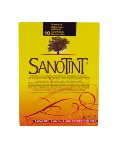 Bojë flokësh, 10 Light Blonde, Sanotint