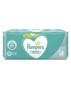 Peceta të lagura pa aromë, Pampers Sensitive, 1x52 copë