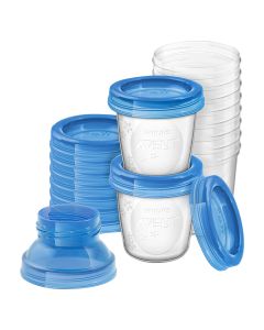 Kuti për ruajtjen e qumështit të gjirit 180 ml, Philips Avent, 10 copë