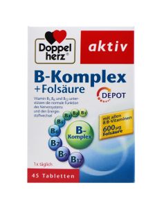 Suplement ushqimor me kompleks vitaminash B dhe acid folik, DoppelHerz