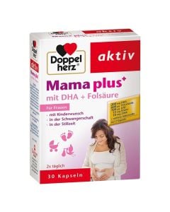 Nutritional supplement for women during pregnancy and lactation, Doppelherz Mama Plus
