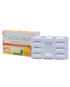Nutritional supplement for strengthening the immune system, with vitamin C, Echinacea extract and zinc, Altacura Immunovira