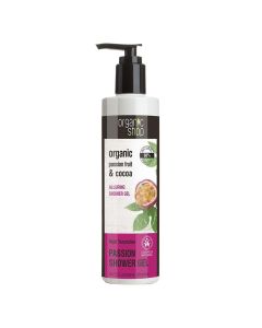 Organic Passion Fruit And Cocoa , Passion Allouring Shower Gel.