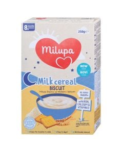 Milupa krem me drithëra dhe biskota, +8 muajsh, 250 gr