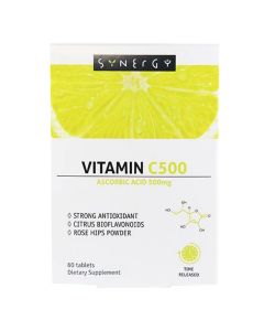 Nutritional supplement with vitamin C 500, Synergy, 60 tablets
