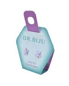 Hypoallergenic metal earrings, with Swarovski® crystals, Dr. Biju