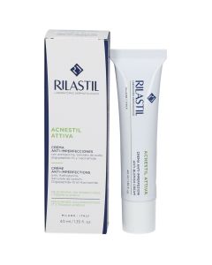 Cream for the treatment of skin imperfections, for oily and acne prone skin, Rilastil Acnestil